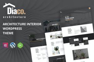 Diaco v2.1 – 建筑与室内设计 Elementor WordPress 主题下载