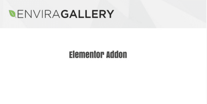 Envira Gallery Elementor v1.1.0 附加组件下载_芒果运营