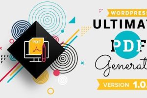 WP Ultimate PDF Generator v1.0.9 页面内容转化为pdf插件下载