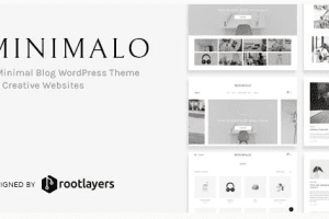 Minimalo v1.0.8 –用于创意网站下载的最小博客 WordPress 主题