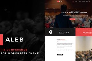 Aleb v1.4.2 – 活动会议 Onepage WordPress主题下载