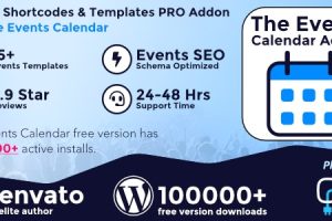 The Events Calendar Shortcode and Templates Pro v2.9.4 – WordPress插件下载