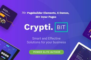 CryptiBIT v.1.4 – 技术，加密货币，ICOIEO登陆页WordPress主题下载