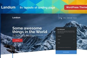 Landium v.2.2.8 – WordPress应用程序登陆网页的主题下载