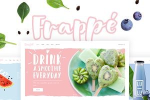 Frappé v1.8 – 冰沙，果汁和有机食品WordPress主题下载