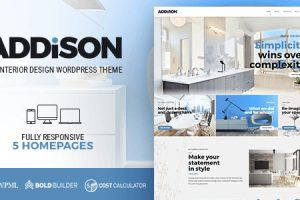 Addison v.1.4.2 – 建筑与室内设计 WordPress 主题下载 GPL