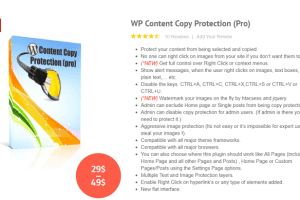 WP Content Copy Protection (Pro) v14.8  禁用网页文本复制插件下载