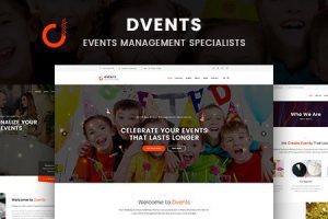 Dvents v1.2.7 – 活动管理公司和机构WordPress主题下载