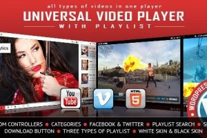 Universal Video Player v2.5 – 视频播放器WordPress插件下载