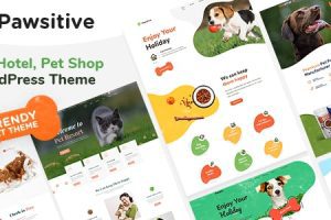 Pawsitive v1.2.2 – 宠物护理和宠物店 WordPress 主题下载
