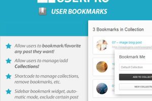 UserPro – WordPress User Bookmarks Add-on v4.0.2 插件下载