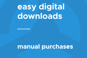 Easy Digital Downloads Manual Purchases 2.0.5