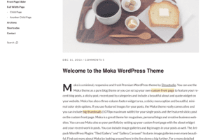 ElmaStudio Moka WordPress Theme 1.1.8 极简博客主题下载
