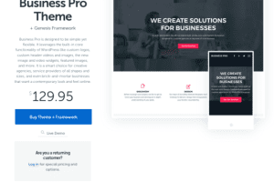 StudioPress Business Pro WordPress Theme 1.1.0
