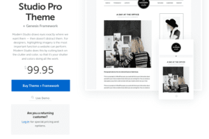 StudioPress Modern Studio Pro Genesis WordPress Theme 1.0.3