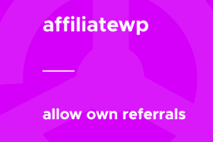 AffiliateWP – Allow Own Referrals 1.0.2