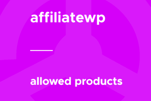 AffiliateWP – Allowed Products 1.3