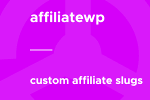 AffiliateWP – Custom Affiliate Slugs 1.2