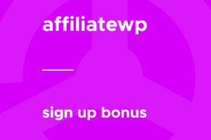 AffiliateWP – Sign up Bonus 1.3