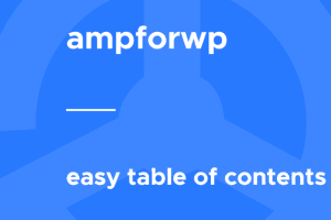Easy Table of Contents for AMP 1.0.5