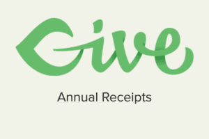 GiveWP Annual Receipts 1.1.0
