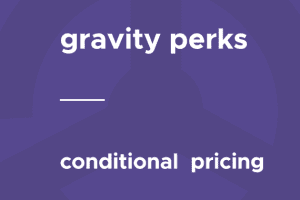 Gravity Perks – Conditional Pricing 1.3.9