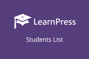LearnPress – Students List 4.0.1 学生名单附加组件下载