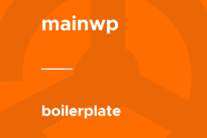 MainWP – Boilerplate 4.1.1