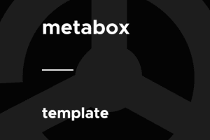 Meta Box – Template 1.1.0