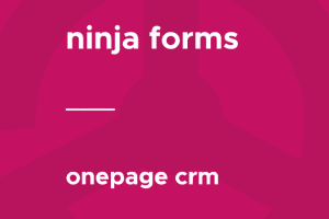 Ninja Forms – OnepageCRM 3.0.2