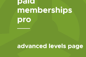 Paid Memberships Pro – Advanced Levels Page Shortcode 0.2.4