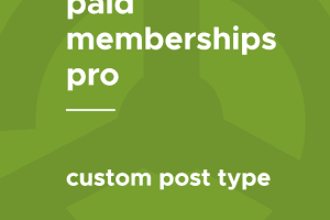 Paid Memberships Pro – Custom Post Type 1.0.1 插件下载