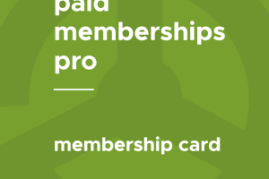 Paid Memberships Pro – Membership Card 1.0