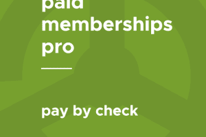 Paid Memberships Pro – Pay by Check 0.9