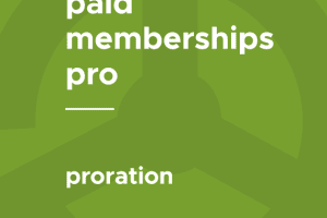 Paid Memberships Pro – Proration 0.3.1