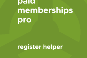 Paid Memberships Pro – Register Helper 1.7