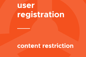 User Registration Content Restriction 1.1.5