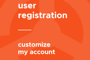 User Registration Customize My Account 1.1.4