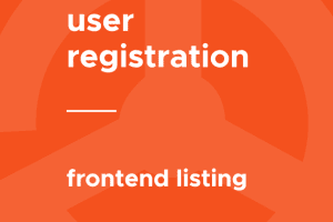 User Registration Frontend Listing 1.0.3