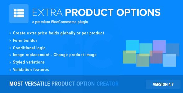 WooCommerce Extra Product Options 6.1.1 增加产品额外选项的插件下载