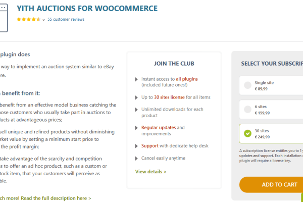 YITH WooCommerce Auctions Premium 3.5.0