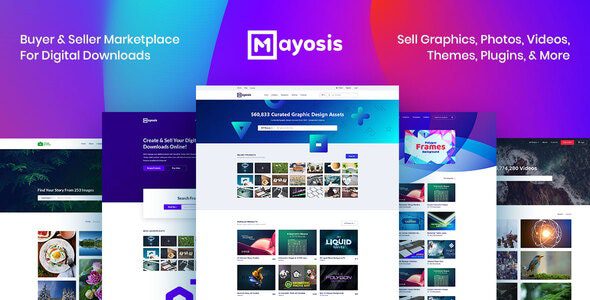 Mayosis v3.7.1 – 数字市场 WordPress 主题下载