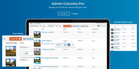 Admin Columns Pro 6.4.13（核心插件）文章自定义管理项插件下载