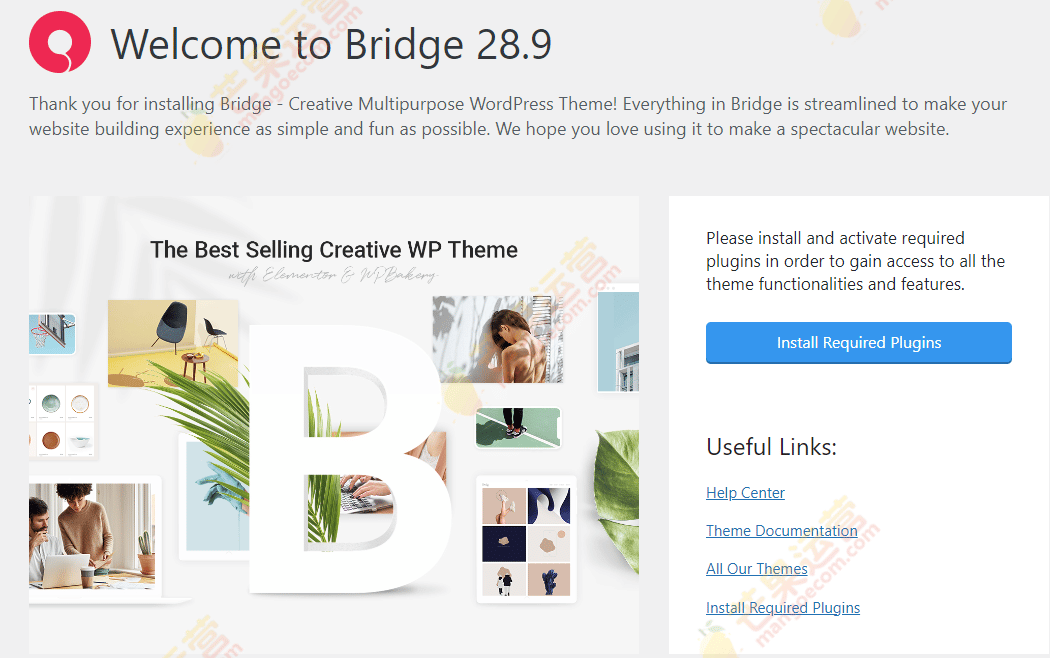 Bridge WordPress多功能主题破解版免费下载