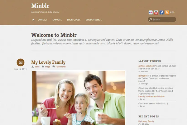 Themify Minblr WordPress Theme v7.0.2 主题下载