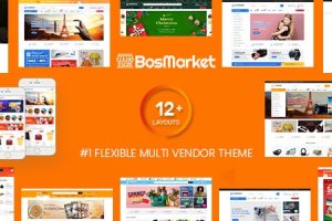 BosMarket v.2.0.12 (12 Indexes + 2 Mobile Layouts) – 灵活的多供应商 Woo WPr 主题下载