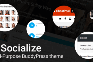 Socialize v2.43.0: 多用途 BuddyPress 主题下载