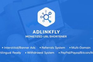 AdLinkFly v6.6.4 – URL 缩短器转跳转网赚项目源码