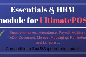 Essentials & HRM (Human resource management) Module for UltimatePOS v5.1 源码下载