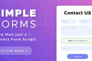 Contact Form Script – Simple Forms v3.2.0 源码下载